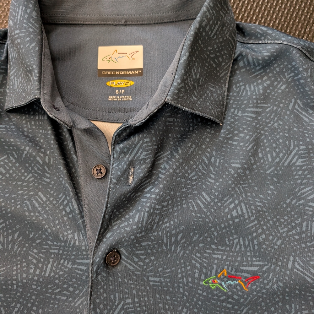 Greg Norman Collection Blue Casual Button Down Shirt